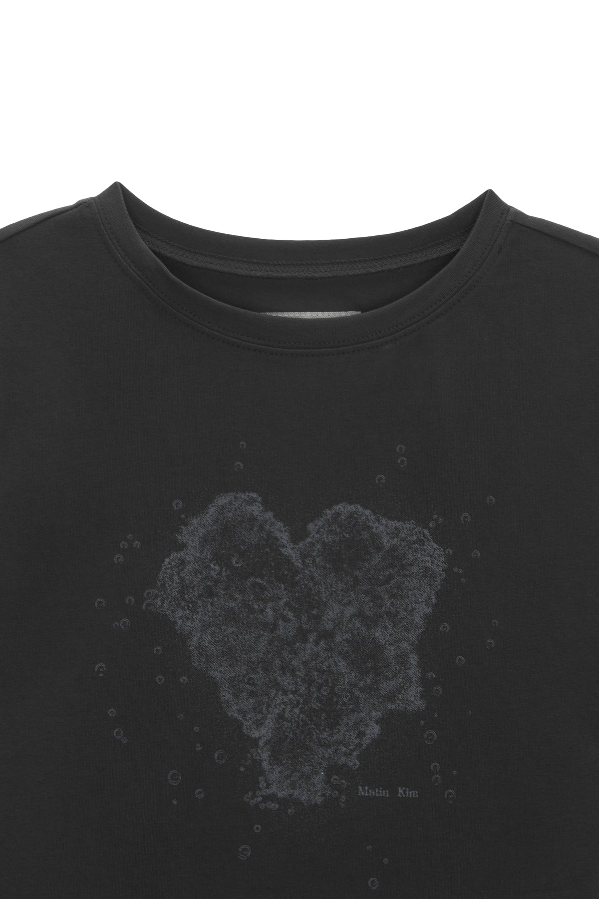 MATIN KIM HEART GRAPHIC CROP TOP