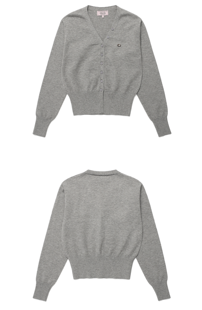 ROLAROLA V NECK BASIC CARDIGAN