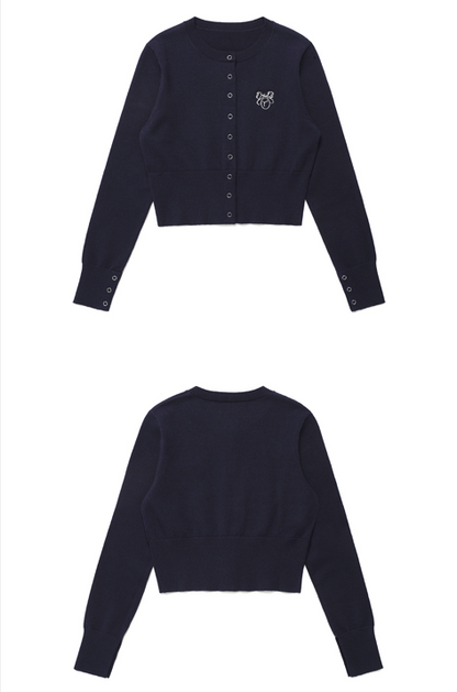 ROLAROLA BUTTON SLIM CARDIGAN