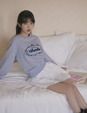 ROLAROLA VINTAGE LOGO SWEATSHIRT MELANGE