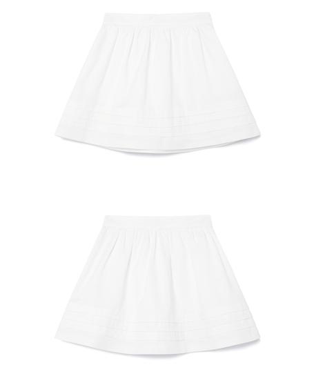 ROLAROLA PINTUCK MINI FLARE SKIRT