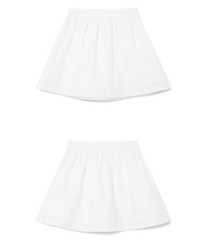 ROLAROLA PINTUCK MINI FLARE SKIRT