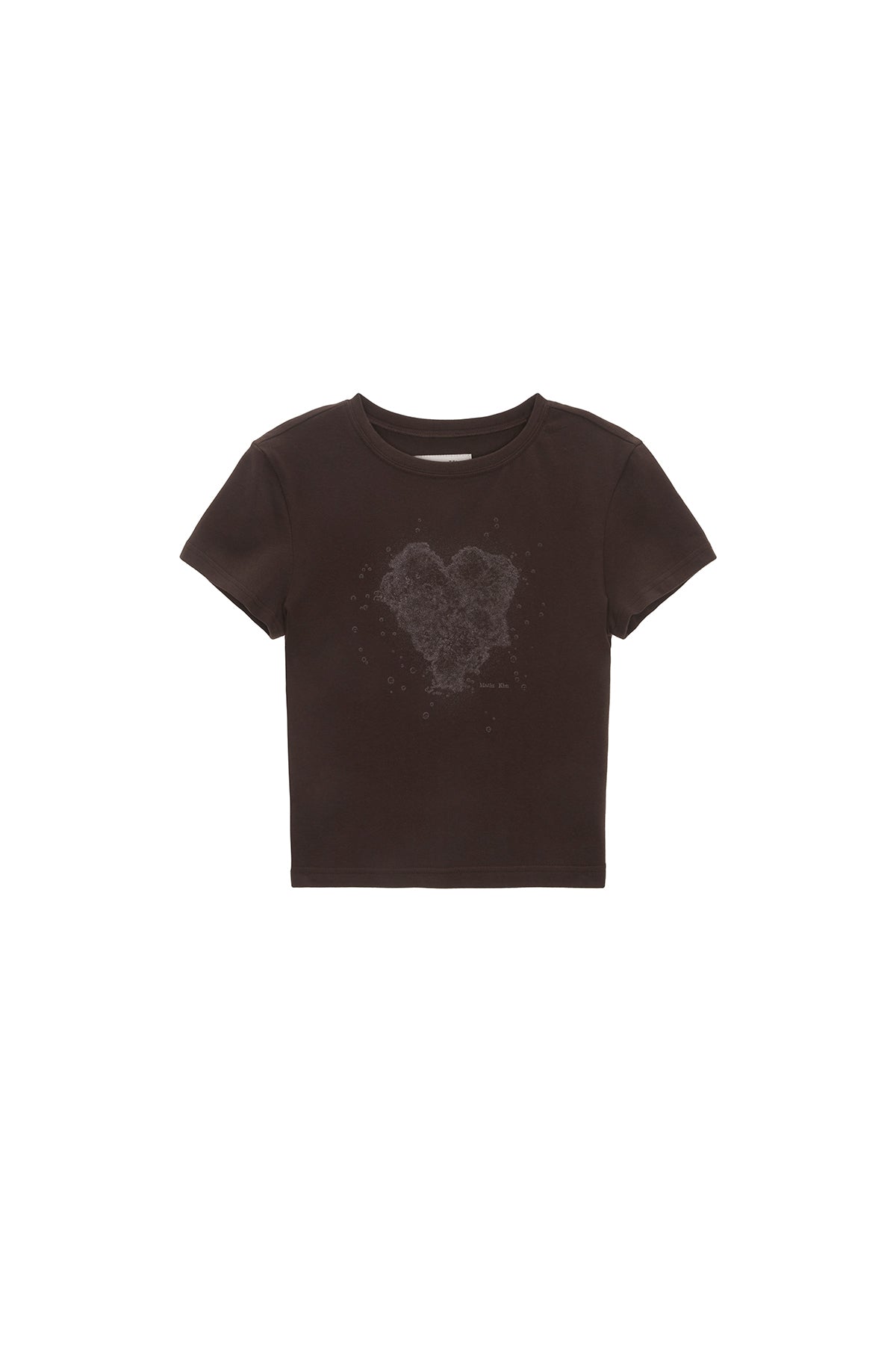 MATIN KIM HEART GRAPHIC CROP TOP