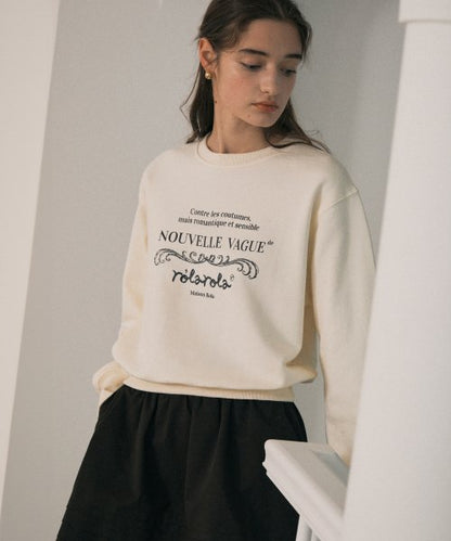 ROLAROLA VINTAGE NOUVELLE LOGO SWEATSHIRT