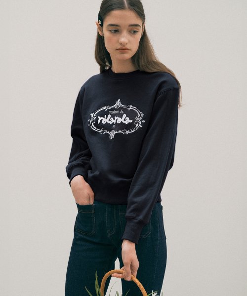 ROLAROLA VINTAGE LOGO SWEATSHIRT MELANGE