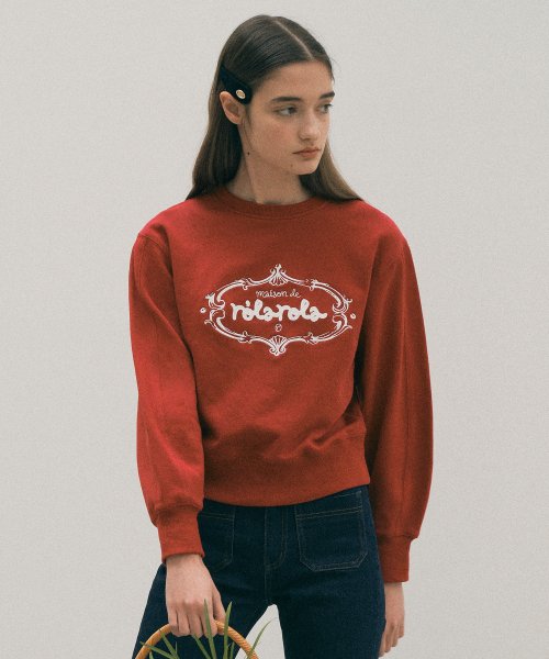 ROLAROLA VINTAGE LOGO SWEATSHIRT MELANGE