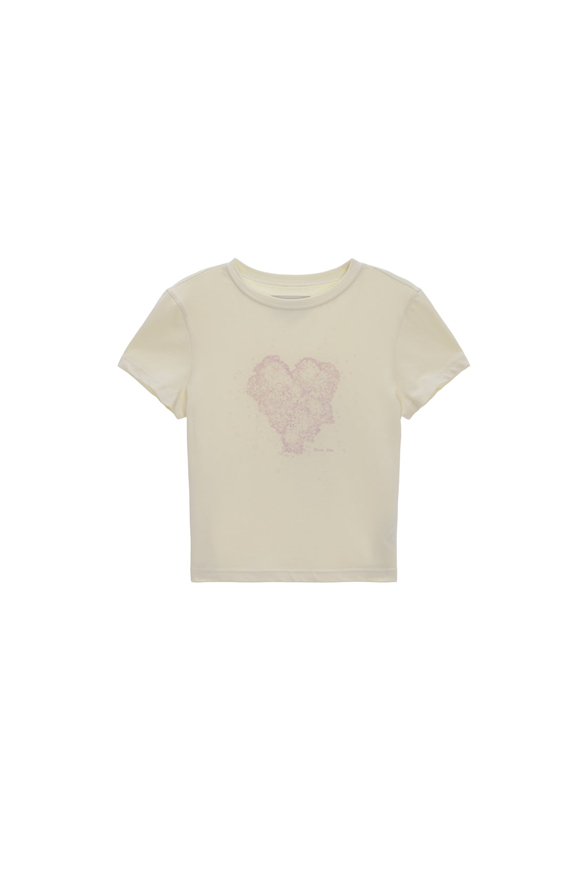 MATIN KIM HEART GRAPHIC CROP TOP