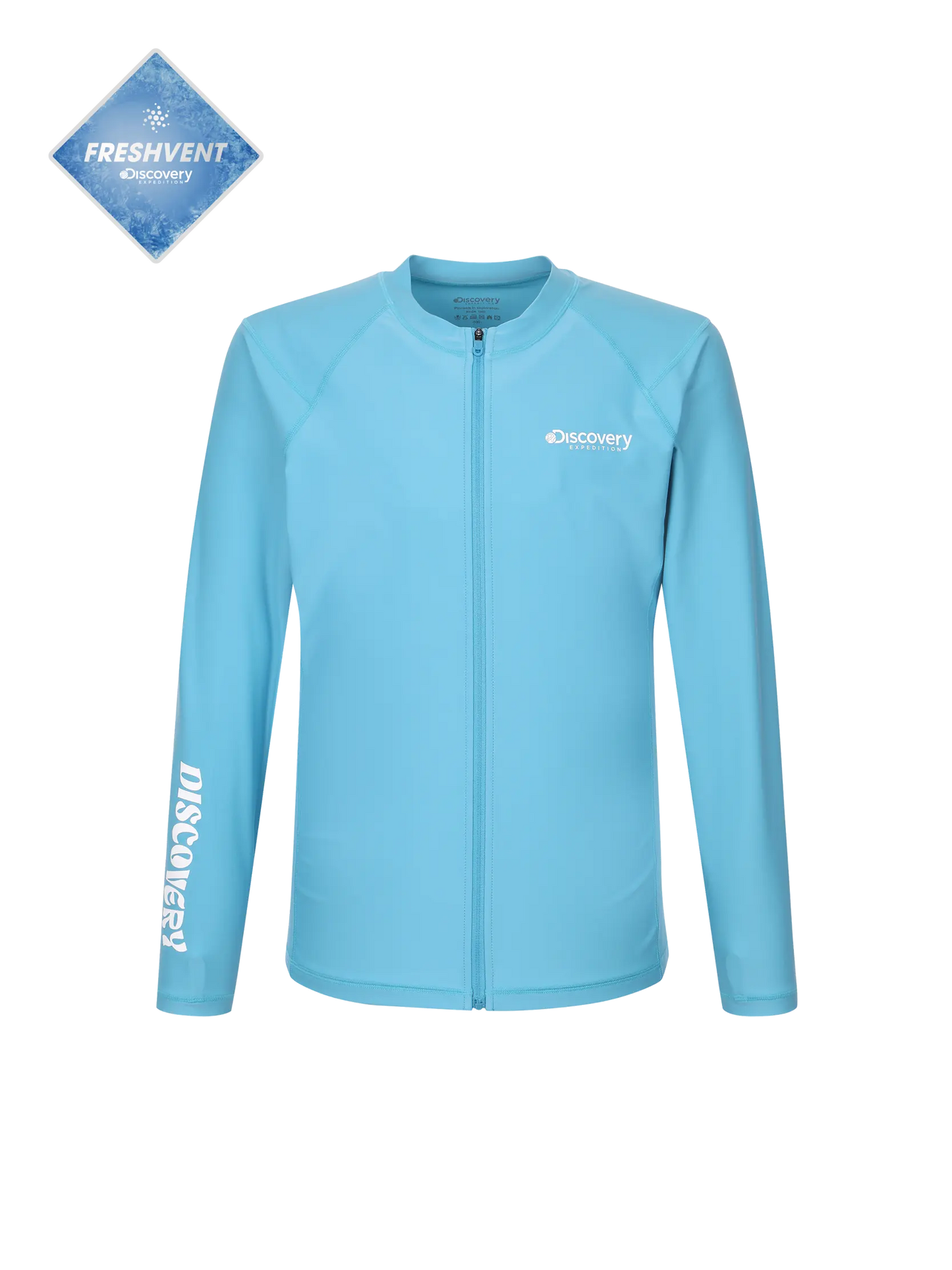 Discovery Expedition Freshvent Men's Essential Full Zip-Up Rash Guard