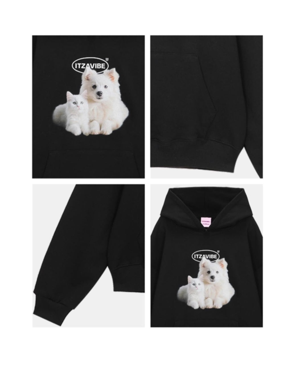 ITZAVIBE CAT&DOG FRIENDS HOODIE