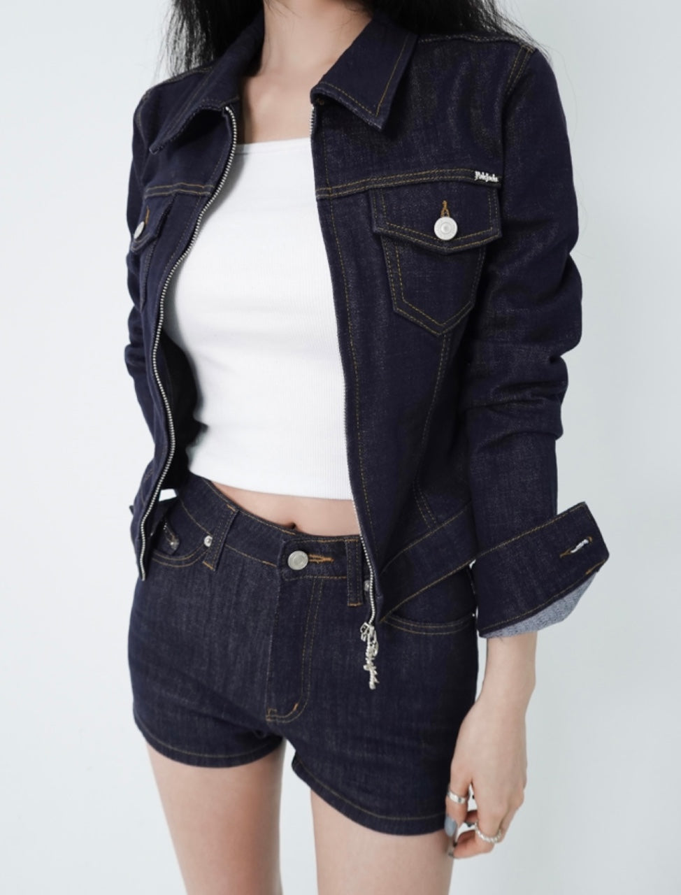 [Palejade] Non-Fade Indigo Denim Jacket