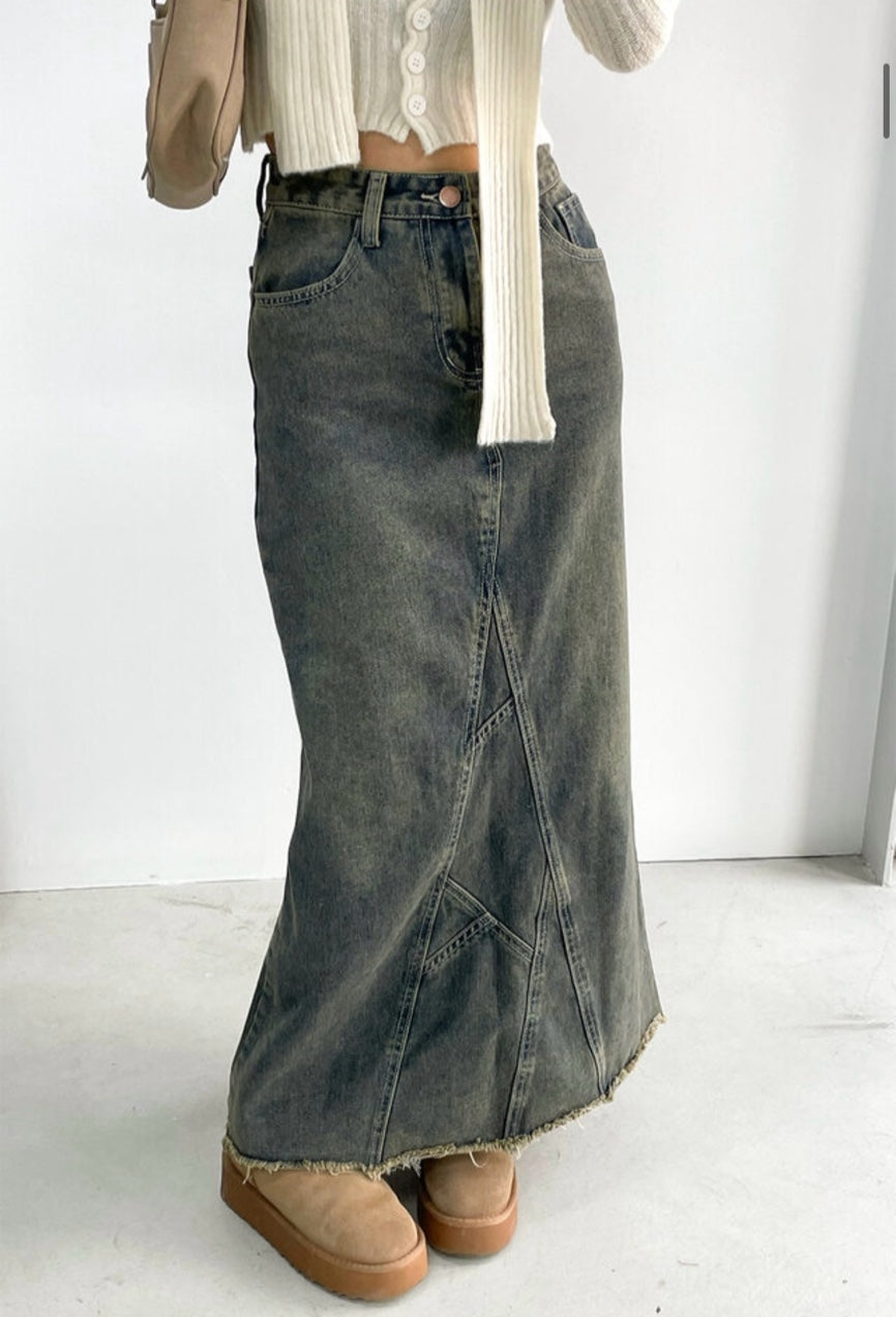 Aciubi Club Tokyo tassel denim skirts