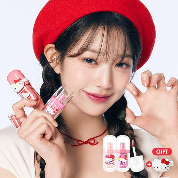 AMUSE [Hello Kitty Limited Edition] Gel Fit Tint + Lip Fuller Duo Set