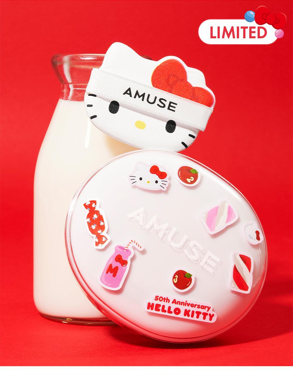 AMUSE [Hello Kitty Limited Edition]  Amuse Ceramic Skin Perfector Cushion Refill Plan (Refill + Cuckoo Sticker Giveaway)